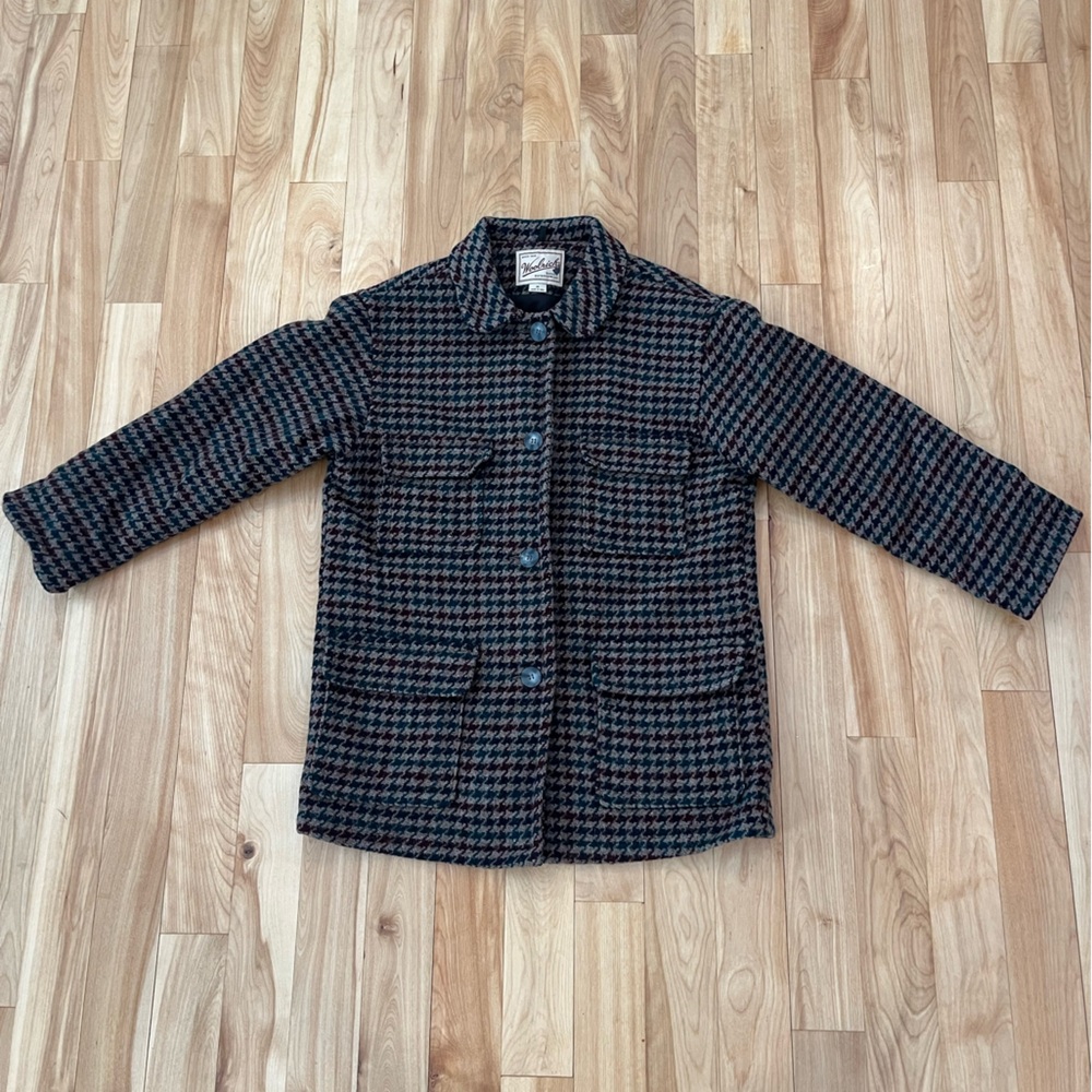 Woolrich Houndstooth Wool Jacket Size M